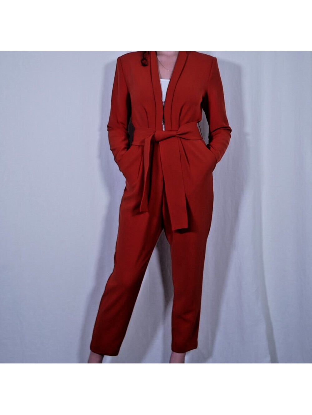 A.L.C. Kieran Jumpsuit in Terracotta Size 8